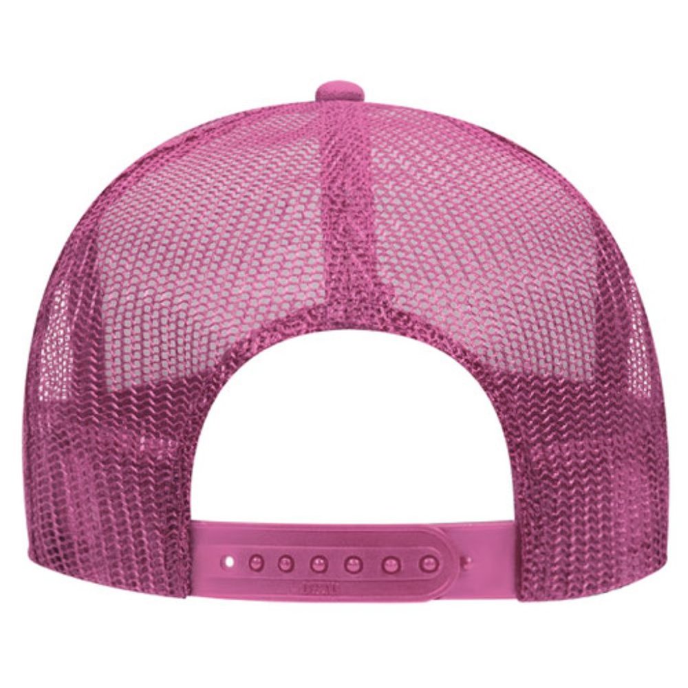 🆕Cute Ribbon Corner Hot Pink Foam Trucker Hat Mesh Snapback Cap - Picture 2 of 2